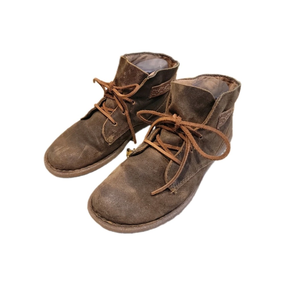Born Ankle Boots WOMEN'S 9.5D / 41 Suede Rugged Leather Lace-up Boot Bootie